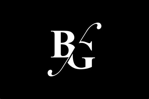 bg monogram logo design  vectorseller thehungryjpegcom