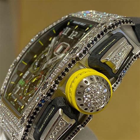 richard mille [new] rm 11 03 white gold full set diamonds watch in hong