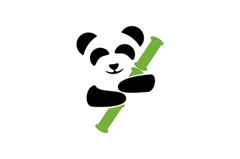 panda logo graphic  skyacegraphic creative fabrica