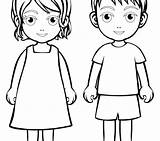 Boy Girl Coloring Pages Drawing Printable Kids Color Colouring Getcolorings Getdrawings Colorin Colorings sketch template