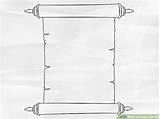 Scroll Draw Drawing Paper Step Drawings Wikihow Paintingvalley sketch template