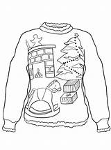 Sweater Christmas Ugly Coloring Pages Printable Kids Kerst Kersttrui Foute Kleurplaten Eve Fun Sweaters Scribblefun Zo Popular Print Enregistrée Supercoloring sketch template