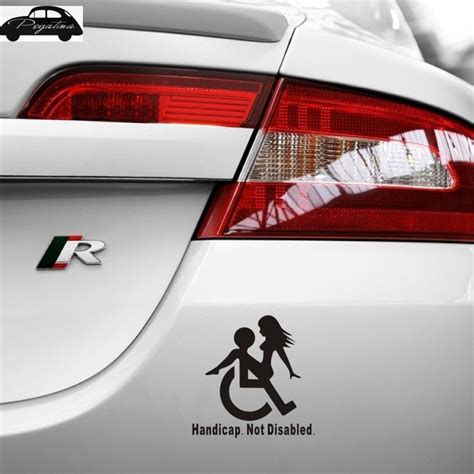 pegatina sexy girl wheelchair funny decal beauty sex funny car sticker window rear glass