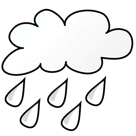 weather symbols colouring pages clipart  clipart