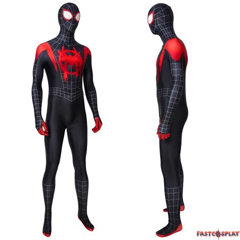 Spider Man Into The Spider Verse Miles Morales Zentai 3d Jumpsuit