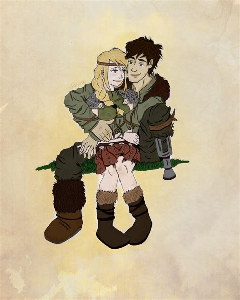 Hiccup And Astrid By Lizdepp On Deviantart
