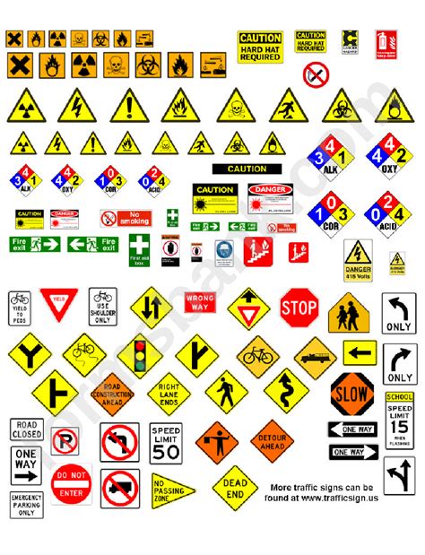 traffic signs printables