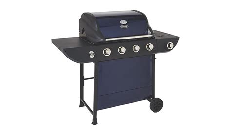 uniflame 4 burner and side gas barbecue blue home and garden george