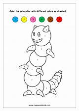 Color Number Recognition Caterpillar Worksheets Numbers Megaworkbook Worksheet Preschool Kindergarten Printables Math Printable Choose Board sketch template