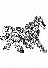 Mozaiek Pferd Paarden Kleurplaat Malvorlage Cheval Mosaic Cavallo Coloriage Antistress Mosaik Pferden Adulte Horses Kleurplaten Wedstrijd Stemmen Ausdrucken sketch template