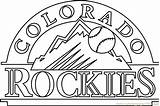 Rockies Colorado Coloring Logo Mlb Pages Printable Coloringpages101 Sports Color Kids Online sketch template