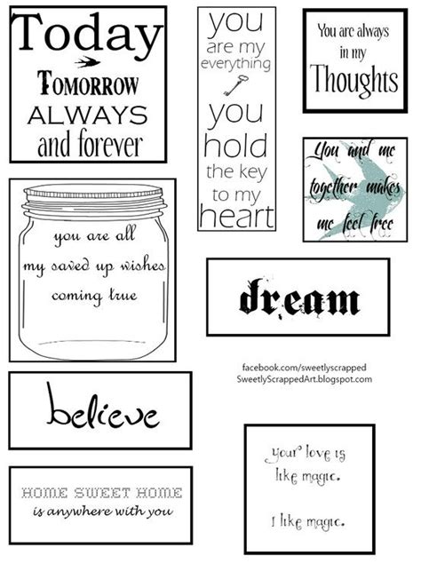 printable scrapbook sayings