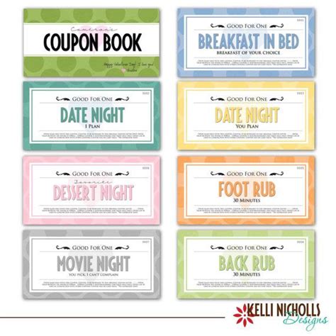 coupon book for your special guy