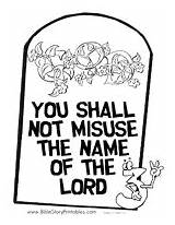 Commandments Commandment sketch template