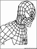 Spiderman Coloring Face Pages Page1 Spider Man Getcolorings Print Getdrawings Fun sketch template