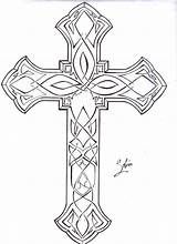 Cross Celtic Designs Tattoos Coloring Tattoo Pages Crosses Irish Drawing Adult Tribal Choose Board Deviantart sketch template