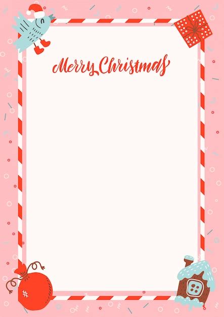 premium vector merry christmas  size frame  gingerbread house
