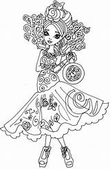 Ever After High Coloring Pages Briar Beauty Wonderland Way Raven Printable Too Queen Kitty Dragon Games Fashion Cheshire Getcolorings Para sketch template