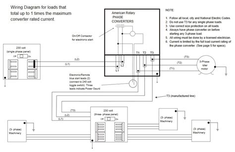 phase converter wiring diagram sleekist
