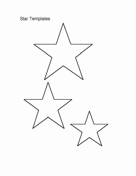star template lovely     printable star templates
