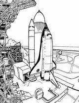 Space Coloring Pages Shuttle Coloringpages1001 sketch template