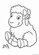 Sheep Coloring Pages Coloring4free Cute Kids Related Posts sketch template