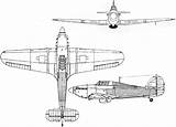 Hurricane Hawker Ww2 Airplanes Fighter Generales sketch template