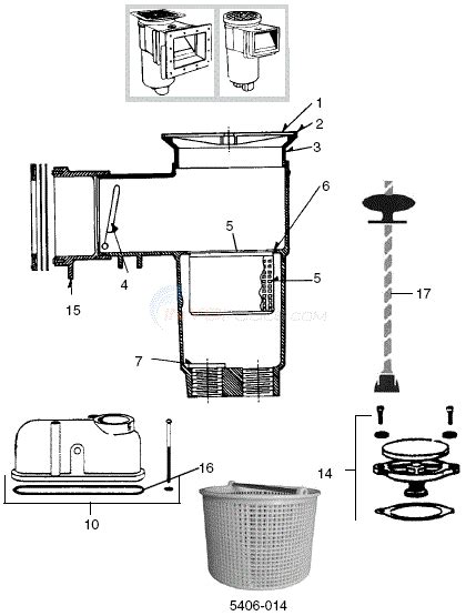 hayward pool skimmer diagram