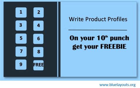 printable punch card templates blue layouts