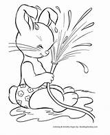 Coloring Pages Easter Peter Cottontail Bunny Water Sheets Kids Printable Sheet Splash Fountain Bunnies Color Honkingdonkey Activity Pbs Print Colouring sketch template
