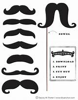 Printable Mustache Moustache Printables Movember Booth Party Props Stacey Birthday Porter Brigade Template Prop Photobooth Cowboy Honor Western Kids Label sketch template
