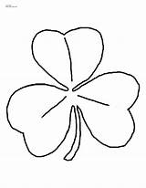 Shamrock Coloring Printable Pages Color Irish Drawing Outline Clipart Line Trinity Kids Template Clip Pattern Cliparts Print Clover Shamrocks Leaf sketch template