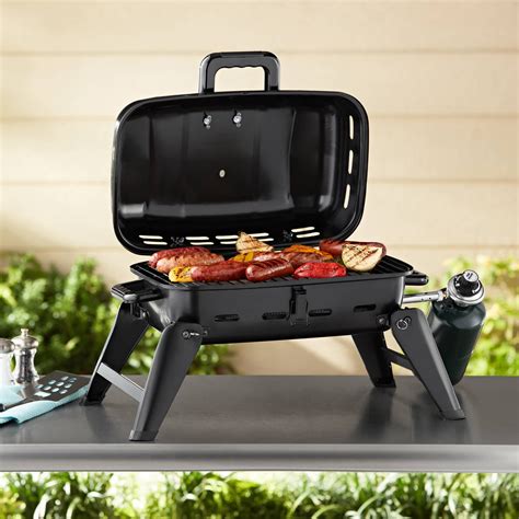 expert grill tabletop grill portable stainless steel barbecue outdoor cooking