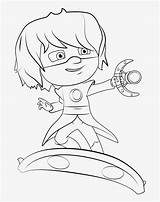 Pj Masks Coloring Pages Romeo Unique Nicepng sketch template