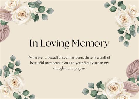 loving memory