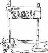 Rancho Viejo Coloring Coloriages Oeste sketch template