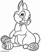 Coloring Thumper Bambi Disneyclips Pooh sketch template