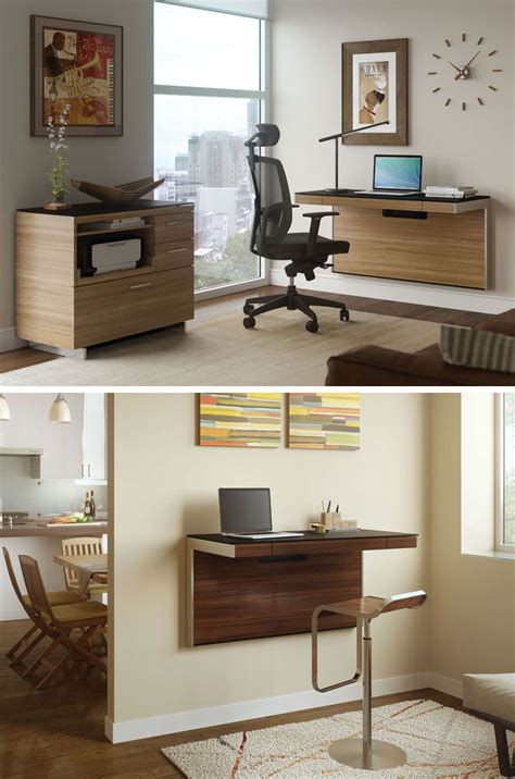 wall mounted desk ideas   great  small spaces