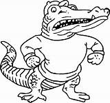 Gator Florida Gators Coloring Pages Drawing Logo Clipart Mascot Sheets Color Football Printable Kids Silhouette Cliparts Getdrawings Sketchite Library Cow sketch template