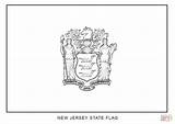 Coloring Flag Jersey State Flags Pages Nj Printable Library Clip Comments sketch template