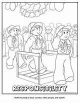 Responsibility Coloring Cub Scout Pages Tiger Printable Wolf Scouts Color Activity Kids Makingfriends Achievement Printables Boy Coloringhome Value 9a Core sketch template