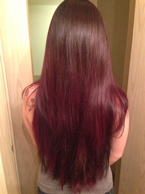 dark brown hair  dark red hair ombre cheveux cheveux teints