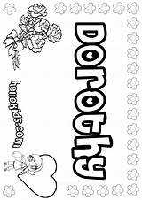 Dorothy Coloring Pages Color Hellokids Names Print Online sketch template