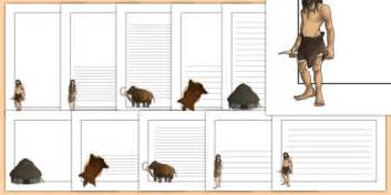 stone age page borders writing resource teacher