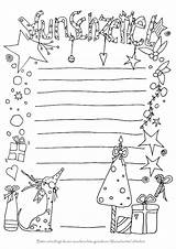 Wunschzettel Ausdrucken Ausmalen Wunschliste Kinderbilder sketch template