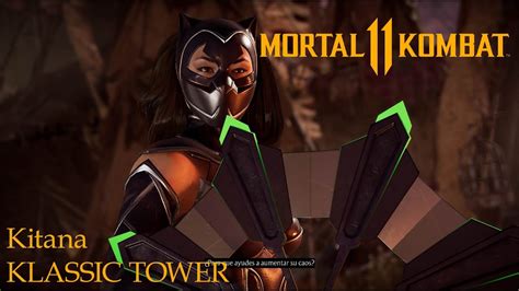 mortal kombat 11 catwoman kitana gameplay klassic tower