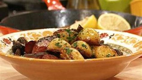 spanish tapas chorizo pan roasted potatoes rachael ray show