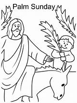 Palm Sunday Coloring Pages Template sketch template