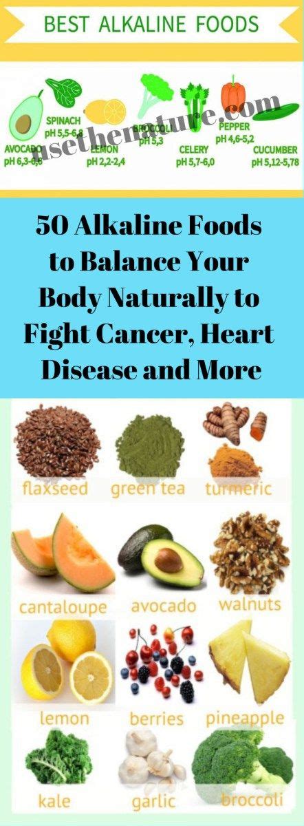 50 alkaline foods to balance your body naturally to fight cancer heart