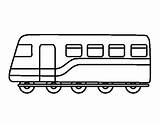 Train Coloring Passenger Coloringcrew Colorear Trains sketch template